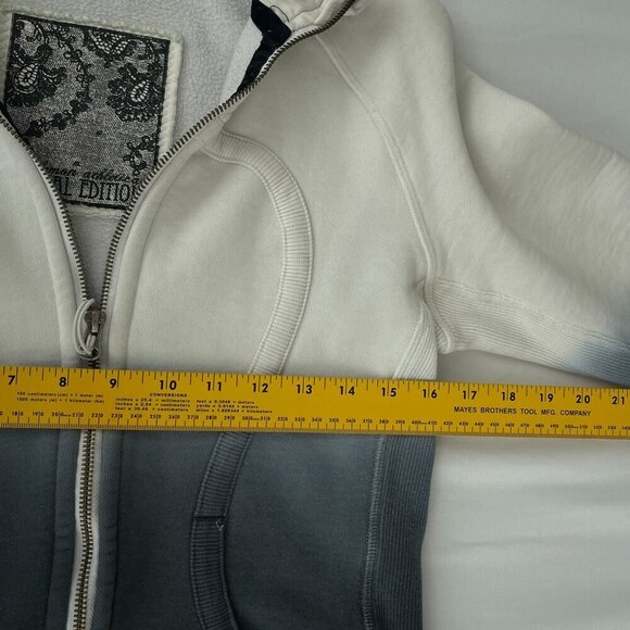 Lululemon Special Edition Scuba Hoodie Logo Jacket Full Zip Dip Dye Ombre Women - Picture 12 of 15